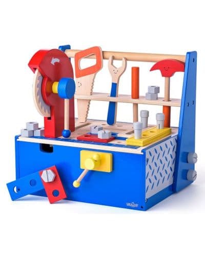 Дървено сандъче с инструменти Woody - Помощникът на татко