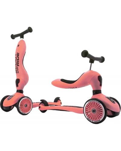 Детска тротинетка 2 в 1 Scoot&amp;Ride - Highwaykick 1, Праскова
