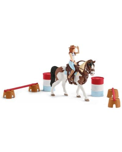 Комплект фигурки Schleich Horse Club - Уестърн с Хана