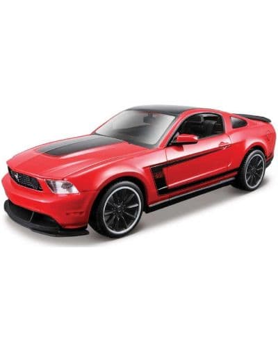 Метална кола за сглобяване Maisto - Ford Mustang, Мащаб 1:24,Червена