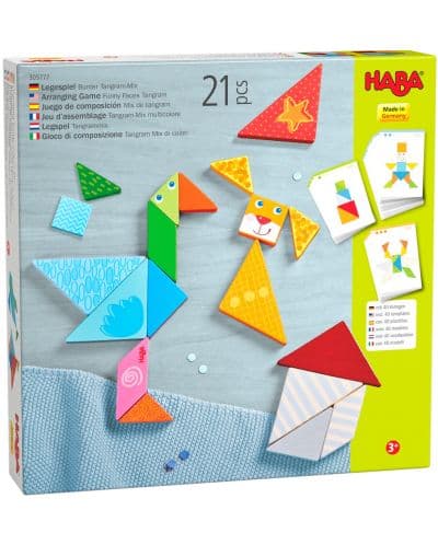 Дървена игра Haba - Лица, 21 части