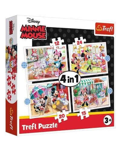 Пъзел Trefl 4 в 1 - Мини Маус