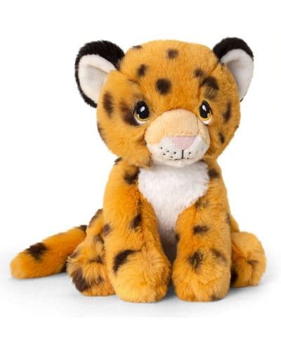 Плюшена играчка Keel Toys Keeleco - Леопардче, 18 cm