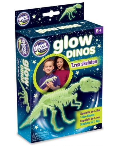 Фосфоресцираща фигурка Brainstorm Glow Dinos - Тиранозавър Рекс, скелет
