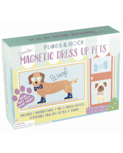 Магнитна игра Floss and Rock - Облечи домашните животни