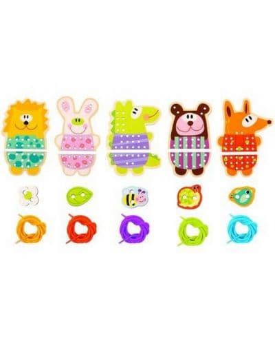 Творчески комплект за шиене Tooky Toy - Дървени животни