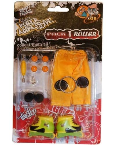 Играчкa за пръсти Grip&amp;Trick - Ролери, черено - жълти