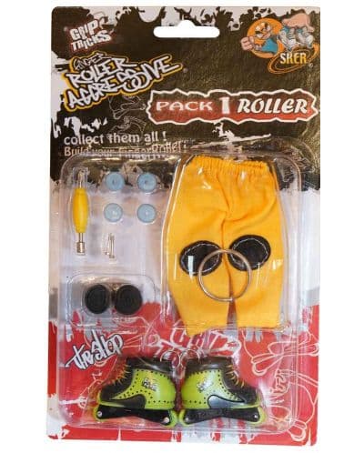 Играчкa за пръсти Grip&amp;Trick - Ролери, зелени