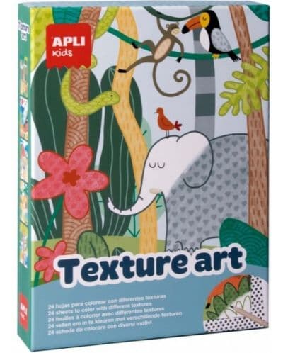 Игра за оцветяване с различни текстури Apli