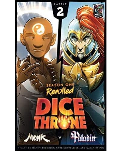 Настолна игра Dice Throne: Monk vs. Paladin (Season 1 Rerolled) - Семейна