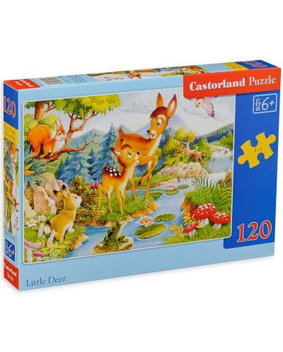 Пъзел Castorland от 120 части - Игри в гората