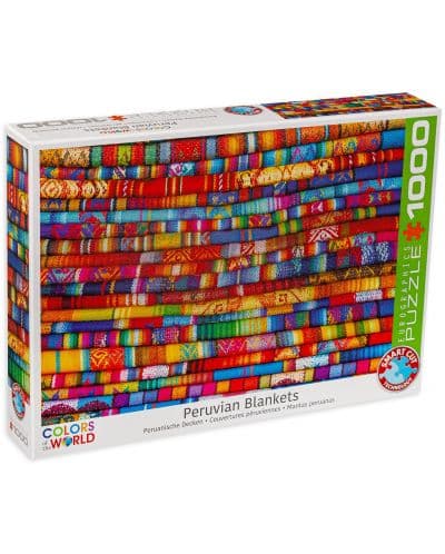 Пъзел Eurographics от 1000 части - Цветни одеяла