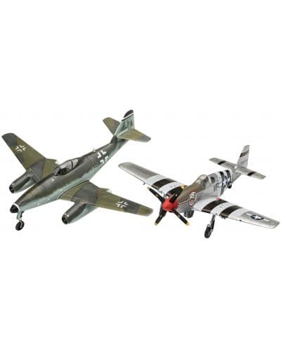 Сглобяем модел Revell Военни: Самолети - Me262 & P-51B