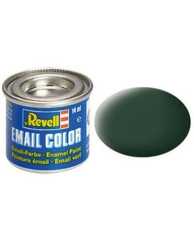 Емайлна боя Revell - Тъмнозелено, мат (R32168)