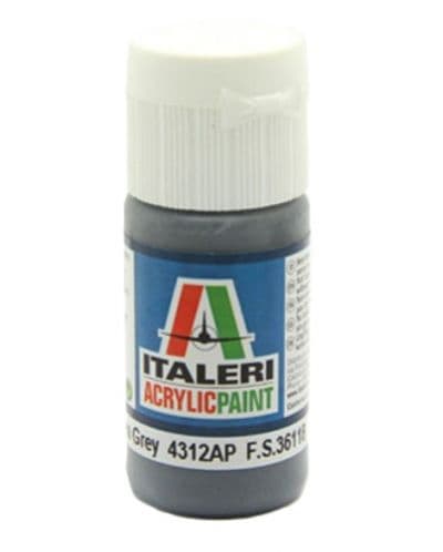 Акрилна боя Italeri - Flat Extra Dark Sea Grey (4312AP), 20 ml