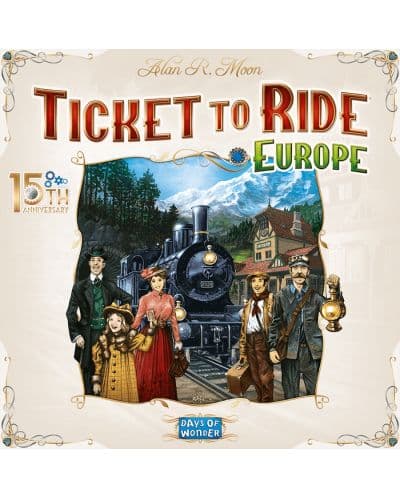 Настолна игра Ticket to Ride - Europe (15th Anniversary Edition) - Семейна