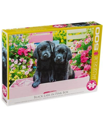Пъзел Eurographics от 500 XXL части - Сладки кученца