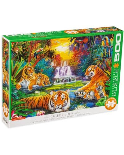Пъзел Eurographics от 500 XXL части - Тигри