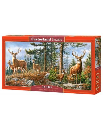 Пъзел Castorland от 4000 части - Горско семейство