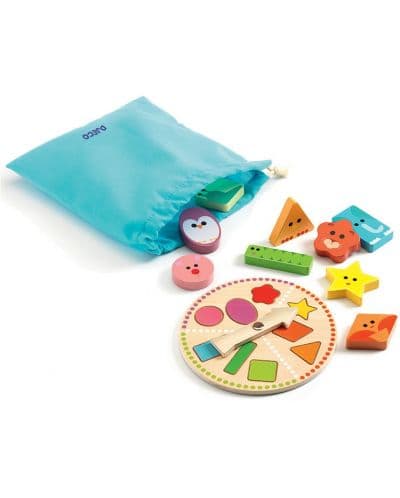 Дървена игра Djeco - Tactilobasic