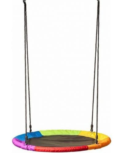 Детска кръгла люлка Woody - дъга, 100 cm