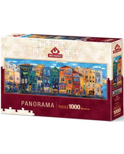 Панорамен пъзел Art Puzzle от 1000 части - Цветен град