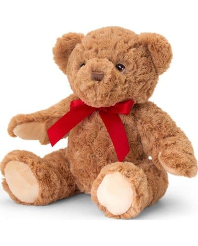 Eкологична плюшена играчка Keel Toys Keeleco - Мече, 25 cm