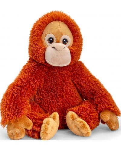 Eкологична плюшена играчка Keel Toys Keeleco - Орангутан, 25 cm