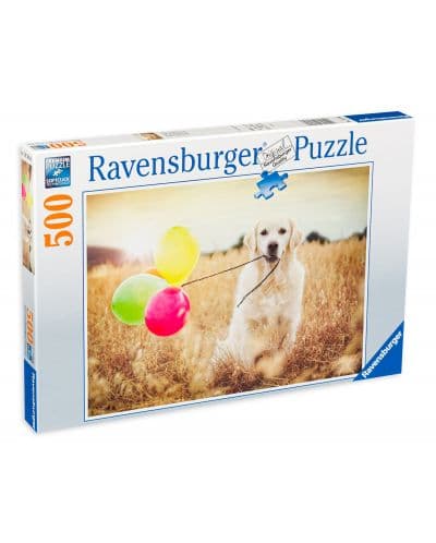 Пъзел Ravensburger от 500 части - Куче с балон