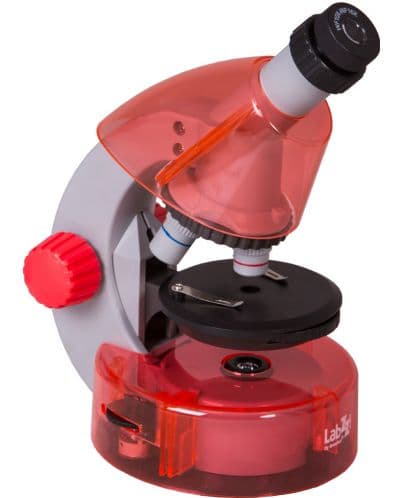 Микроскоп Levenhuk - LabZZ M101, червен