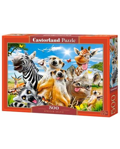 Пъзел Castorland от 500 части - Африканско селфи