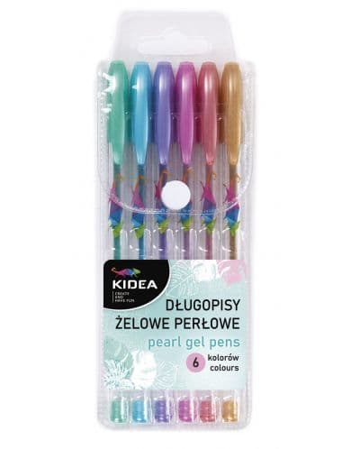 Перлени гел химикалки Kidea - 6 цвята