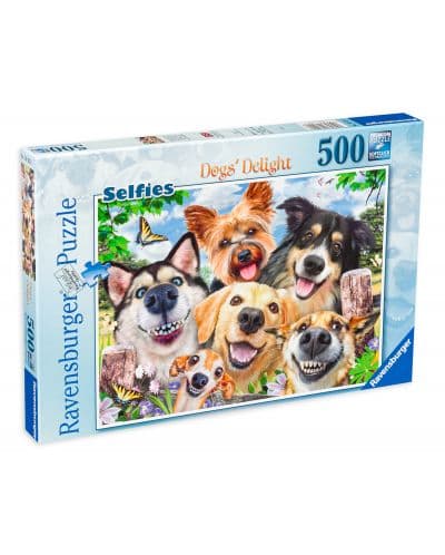 Пъзел Ravensburger от 500 части - Кучешко селфи
