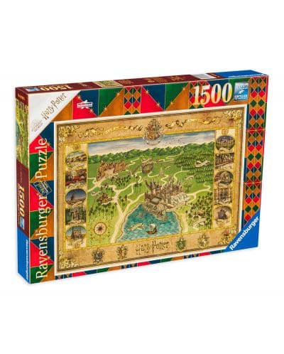 Пъзел Ravensburger от 1500 части - Карта на Хогуортс