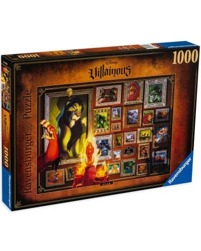 Пъзел Ravensburger от 1000 части - Дисни злодеят Скар