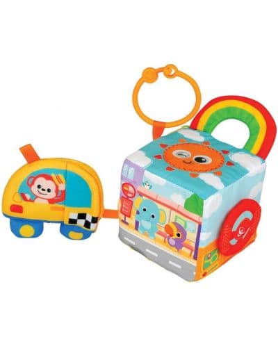 Плюшена играчка за закачане WinFun - Меко кубче