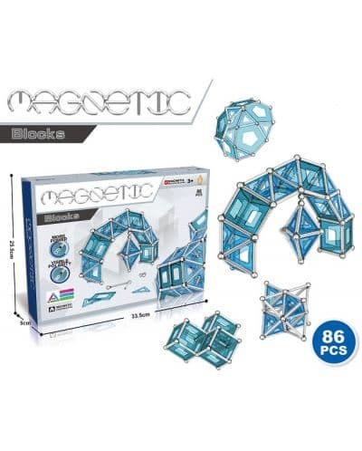 Комплект Sonne - Образователни магнити, Magnetic Z, 86 части