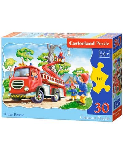 Пъзел Castorland от 30 части - Спасяването на котето