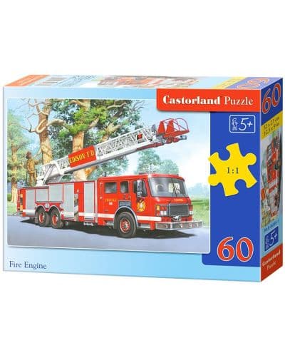 Пъзел Castorland от 60 части - Пожарникарски екип