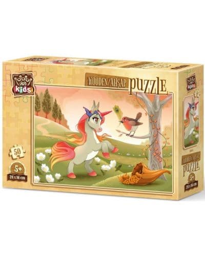 Дървен пъзел Art Puzzle от 50 части - Сладко пони