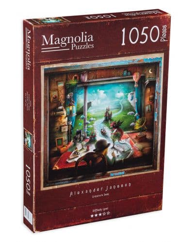 Квадратен пъзел Magnolia от 1050 части - Бюрото на баба