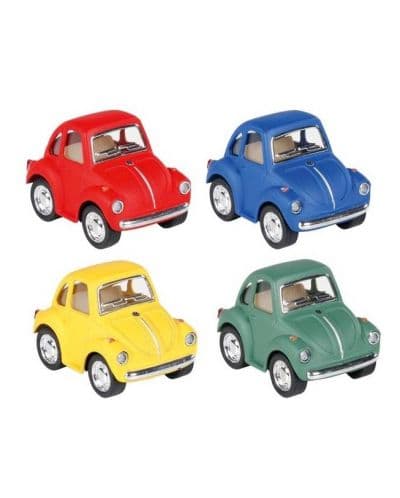 Метален автомобил Goki - Volkswagen Classical Beetle, асортимент
