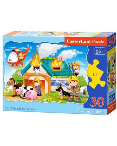 Пъзел Castorland от 30 части - Пожарникари