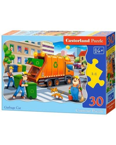 Пъзел Castorland от 30 части - Камион за боклуци