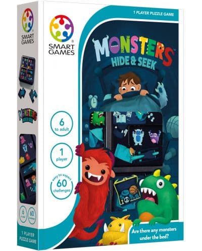 Настолна игра Smart Games - Monsters Hide &amp; Seek