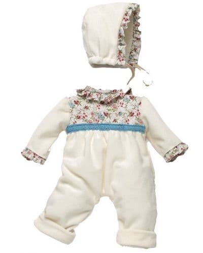 Бутикови дрехи за кукла Asi Dolls - Reborn, Поларено боди и шапка, 46 cm