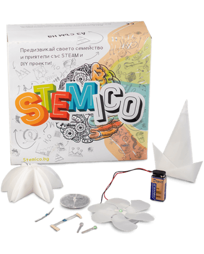 Образователен комплект Stemico - Светещи форми