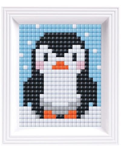 Креативен комплект с рамка и пиксели Pixelhobby - XL, Пингвинче