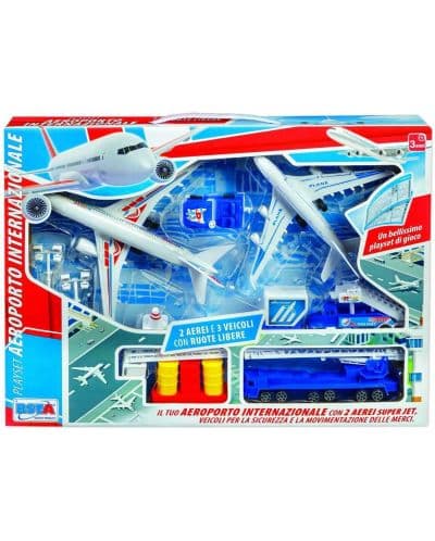 Игрален комплект RS Toys - Летище с писта и аксесоари