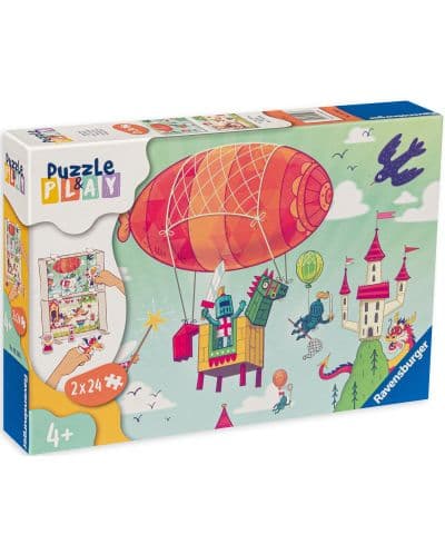 Пъзел-настолна игра Ravensburger от 2 х 24 части - Кралско барбекю
